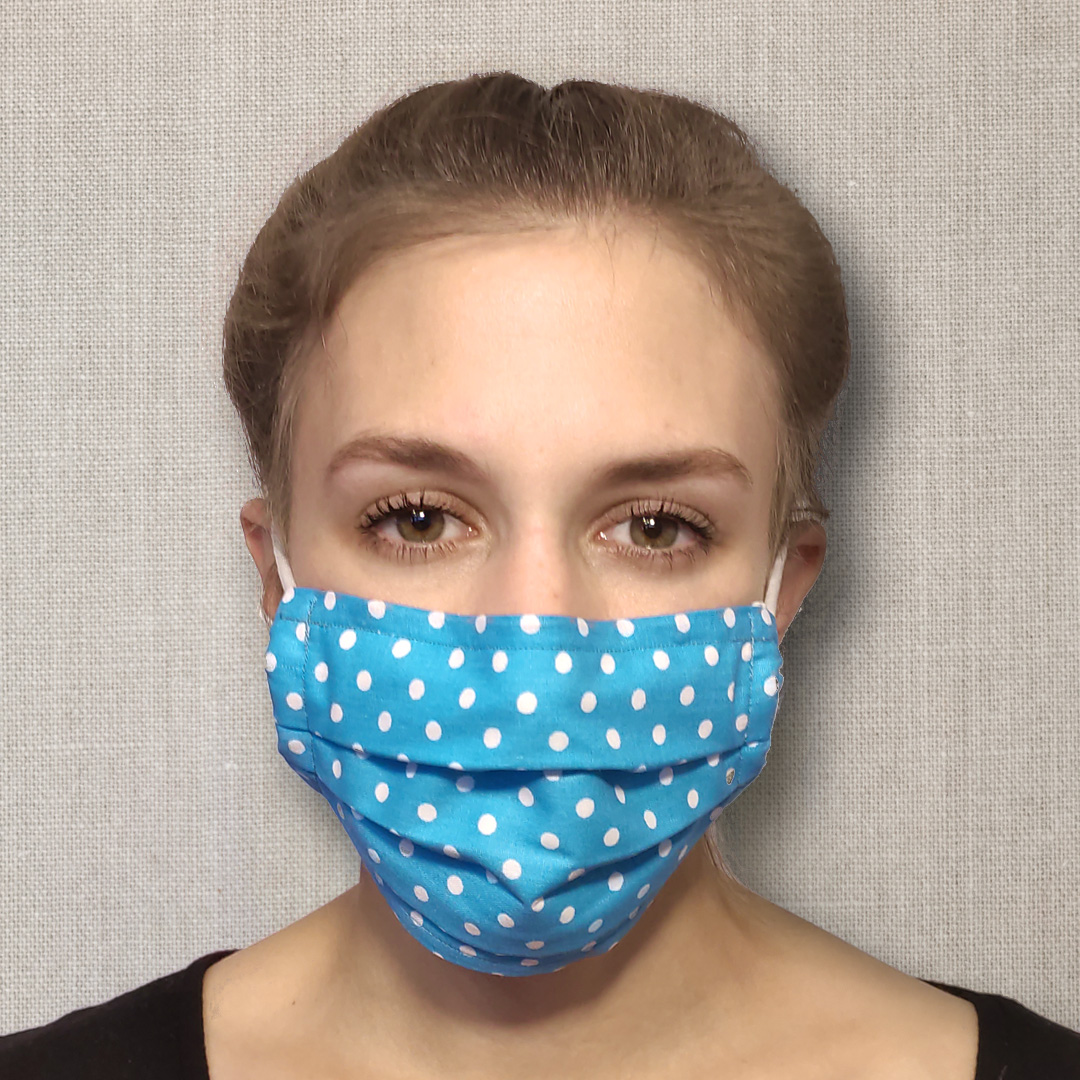 Blue White Dots Front