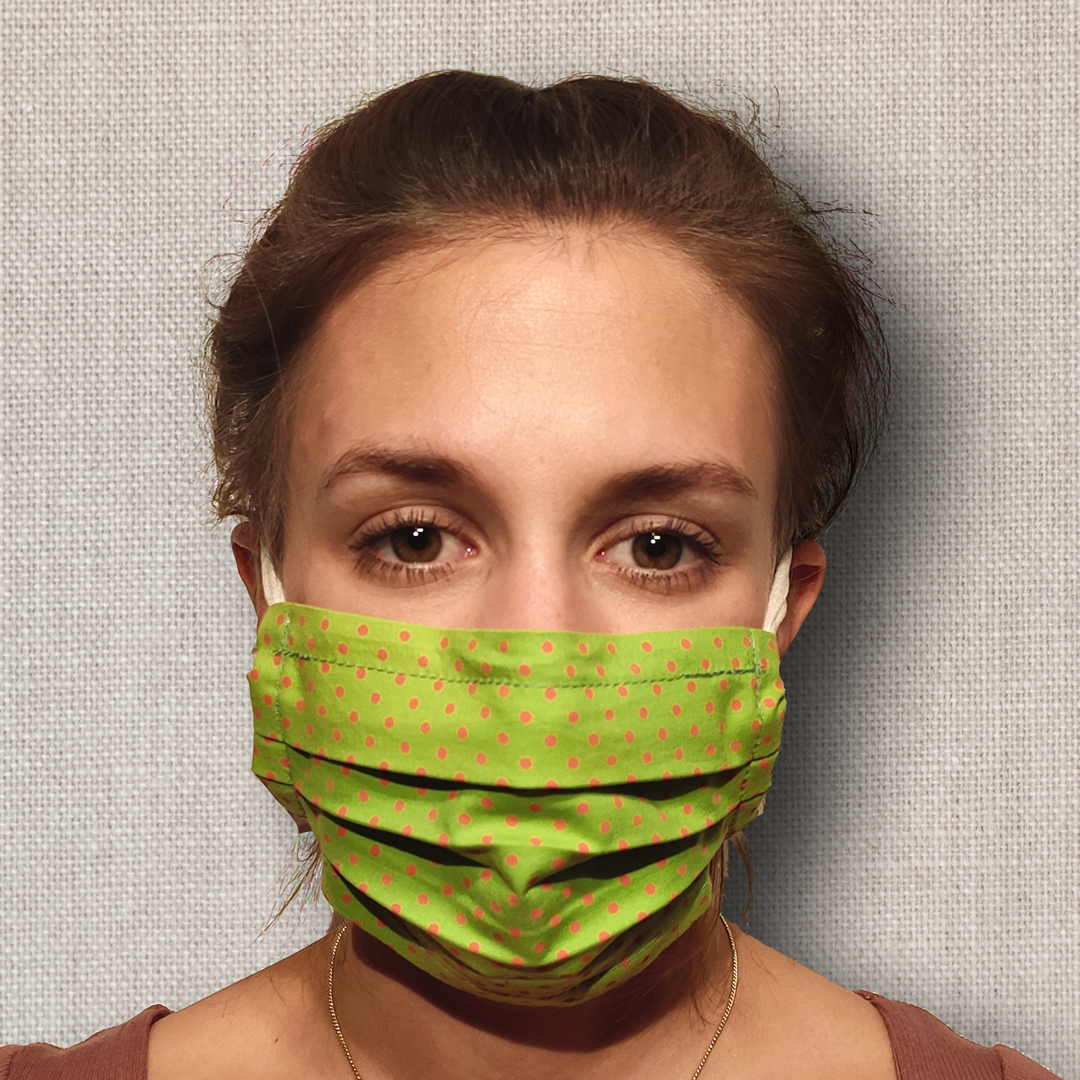 Poppy Green Dots Front