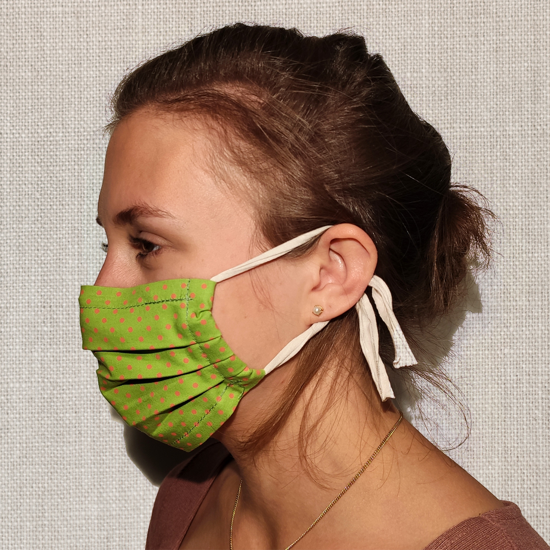 Poppy Green Dots Side